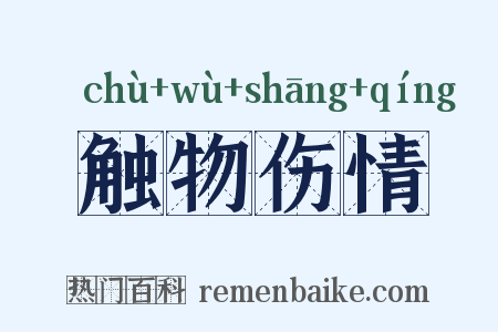 触物伤情是什么意思的图片